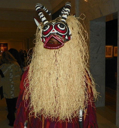 People watching at Atrium opening at Cleveland Museum of Art