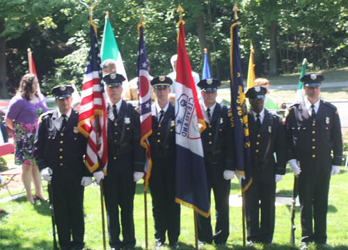 Color Guard at One World Day 2012 in Cleveland