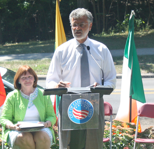 Cleveland Mayor Frank Jackson spoke 