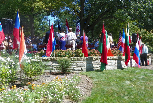 Posting of flags of Croatia and Albania