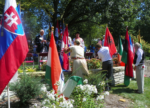 Posting of flags of Croatia and Albania