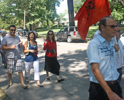 Albanian Cultural Garden in Parade of Flags