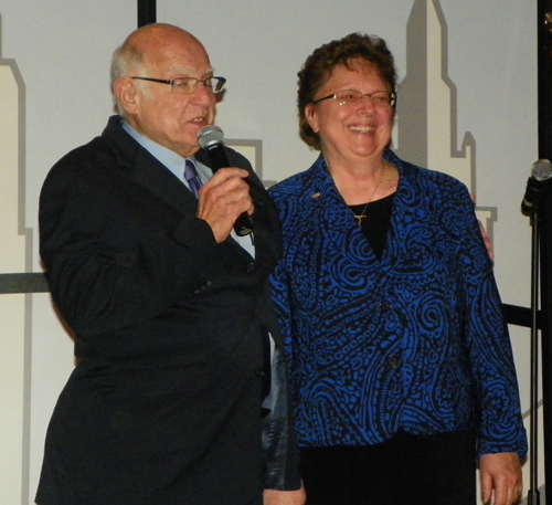 Harlan Diamond and Sister Diana Stano, President of Ursuline College