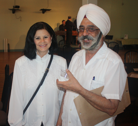 Councilman Dona Brady and Paramjit Singh