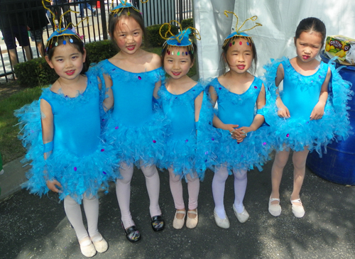 Little girls in costume