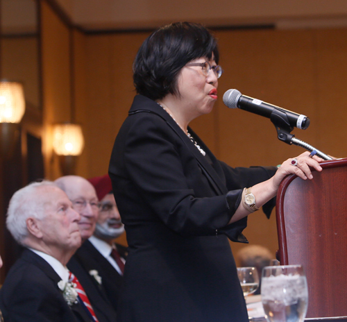 Margaret Wong giving keynote address