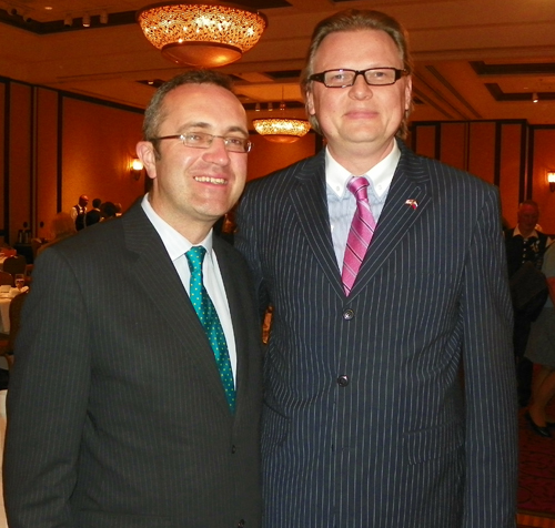 Consul General of Ireland Aidan Cronin and Consul General of Slovenia Jure Zmauc