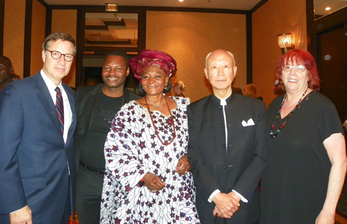 David Fleshler, Nigerian Ambassador, Anthony Yen and Debbie Hanson