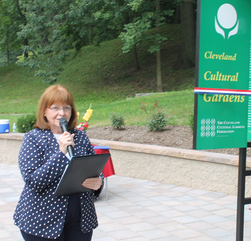 Sheila Murphy Crawford, president of the Cleveland Cultural Gardens Federation