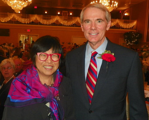 Margaret Wong and Senator Rob Portman 