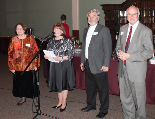 President Crawford with Vice-Presidents Anda Cook, Paul Burik and Rich Crepage