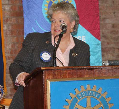 Rotary Club of Cleveland President Karen Melton