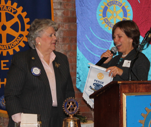 President Karen Melton and Rotarian from Turkey