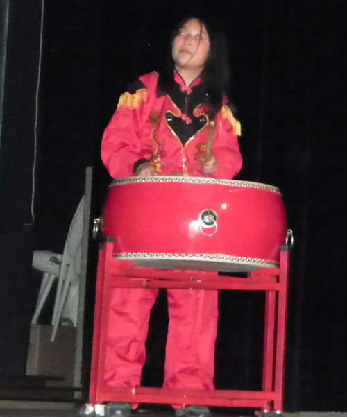 Dragon Dance starts with a drum