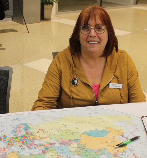 Debbie Hanson at the ClevelandPeople.Com world map