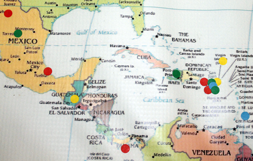 ClevelandPeople.Com world map -Central America
