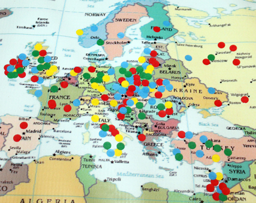 ClevelandPeople.Com world map - Europe