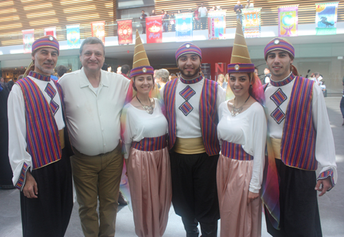 Lebanese dancers and Pierre Bejjani