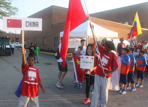 Young athletes from China at Continental Cup