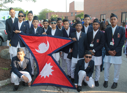 Young athletes from Nepal  Posing at the 2015 Continental Cup