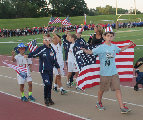 Parade of Athletes at the opening ceremony of the 2015 Continental Cup in Cleveland Ohio