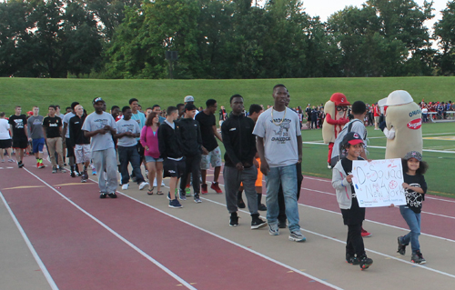 Parade of Athletes at the opening ceremony of the 2015 Continental Cup in Cleveland Ohio