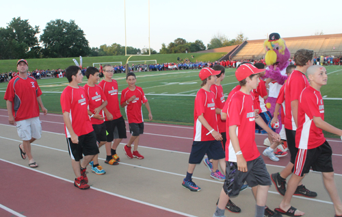 Parade of Athletes at the opening ceremony of the 2015 Continental Cup in Cleveland Ohio