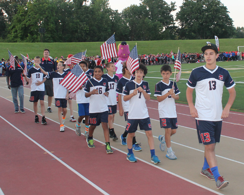 Parade of Athletes at the opening ceremony of the 2015 Continental Cup in Cleveland Ohio