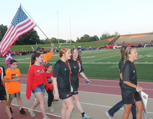 Parade of Athletes at the opening ceremony of the 2015 Continental Cup in Cleveland Ohio