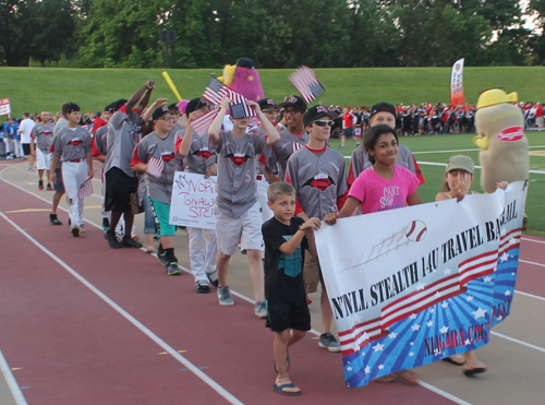 Parade of Athletes at the opening ceremony of the 2015 Continental Cup in Cleveland Ohio