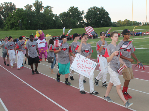 Parade of Athletes at the opening ceremony of the 2015 Continental Cup in Cleveland Ohio