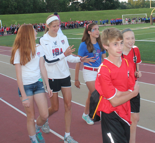 Parade of Athletes at the opening ceremony of the 2015 Continental Cup in Cleveland Ohio