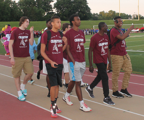 Parade of Athletes at the opening ceremony of the 2015 Continental Cup in Cleveland Ohio