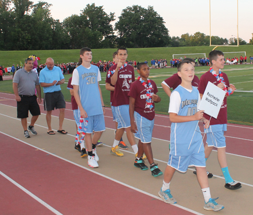 Parade of Athletes at the opening ceremony of the 2015 Continental Cup in Cleveland Ohio