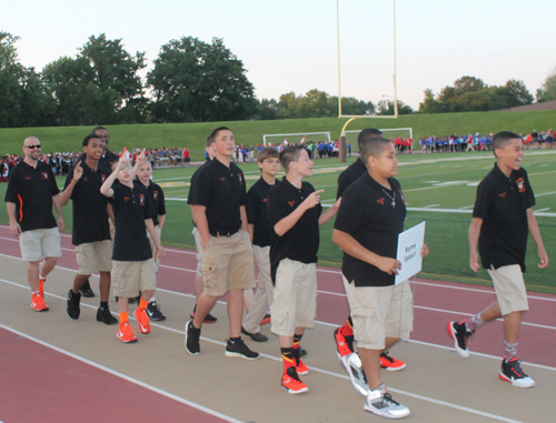 Parade of Athletes at the opening ceremony of the 2015 Continental Cup in Cleveland Ohio