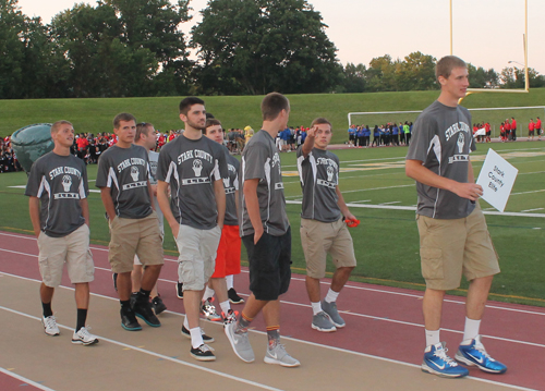 Parade of Athletes at the opening ceremony of the 2015 Continental Cup in Cleveland Ohio