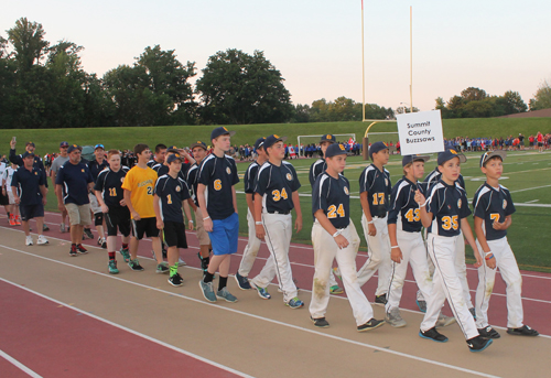 Parade of Athletes at the opening ceremony of the 2015 Continental Cup in Cleveland Ohio