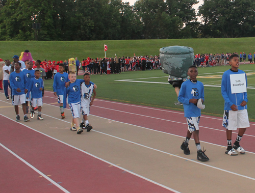 Parade of Athletes at the opening ceremony of the 2015 Continental Cup in Cleveland Ohio