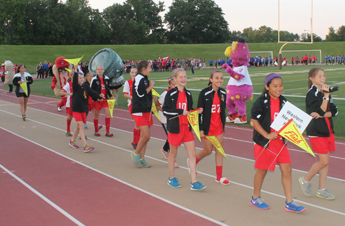 Parade of Athletes at the opening ceremony of the 2015 Continental Cup in Cleveland Ohio