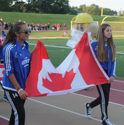 Parade of Athletes at the opening ceremony of the 2015 Continental Cup in Cleveland Ohio