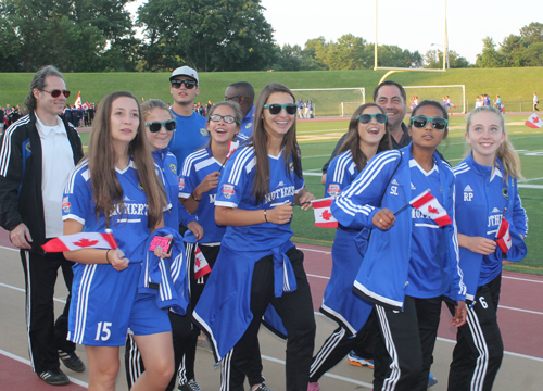 Parade of Athletes at the opening ceremony of the 2015 Continental Cup in Cleveland Ohio