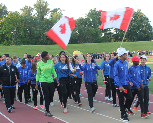 Parade of Athletes at the opening ceremony of the 2015 Continental Cup in Cleveland Ohio