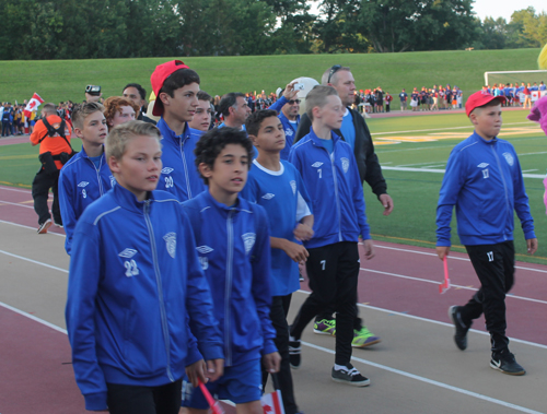 Parade of Athletes at the opening ceremony of the 2015 Continental Cup in Cleveland Ohio