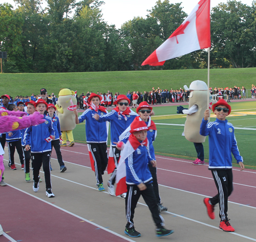 Parade of Athletes at the opening ceremony of the 2015 Continental Cup in Cleveland Ohio