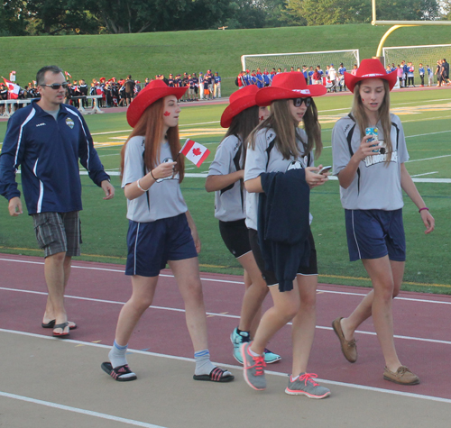 Parade of Athletes from Canada at the opening ceremony of the 2015 Continental Cup in Cleveland Ohio