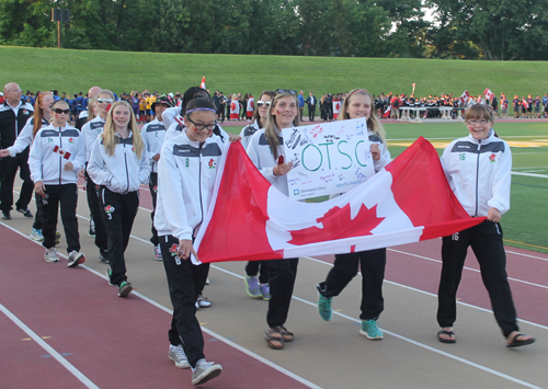 Parade of Athletes from Canada at the opening ceremony of the 2015 Continental Cup in Cleveland Ohio