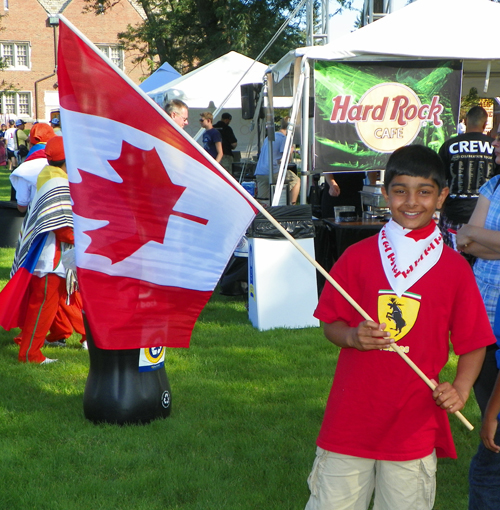 Canada flag at parade