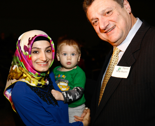 Seyma Gurer and son with Pierre Bejjani