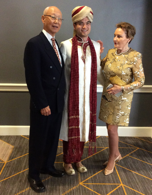 Anthony and Josia Yen with gran-nephew Peter