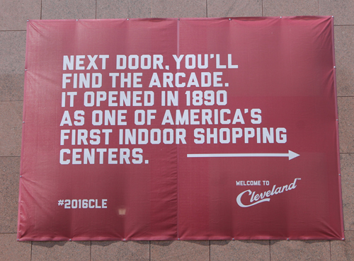 Cleveland Arcade banner